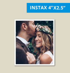 Impresión Estilo Instax Mini 4" X 2.5"