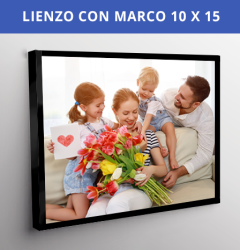 Lienzo con Marco 10x15 cms (4x6in)