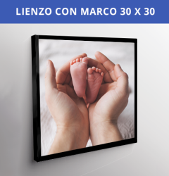 Lienzo con Marco 30x30 cms