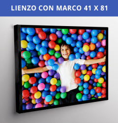 Lienzo con Marco 41x81 cms
