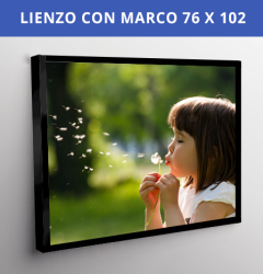 Lienzo con Marco 76x102 cms