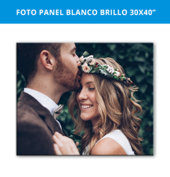 Foto Panel Blanco Brillo 30x40in (76x102cm)