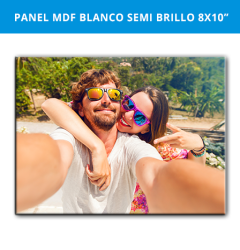 Panel MDF/Base Blanco Semi Brillo 8x10in (20x25cms)