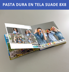 Fotolibro Duro en Tela Suade 8x8 (20x20cm)