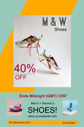 Cartel de venta de zapatos - 31 (24x36)